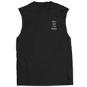 Will Box For Money Sleeveless Tee - Black