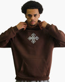 Iron Cross Hoodie - Brown