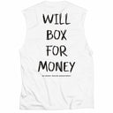Will Box For Money Sleeveless Tee - White