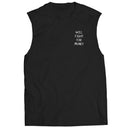 Will Fight For Money Sleeveless Tee - Black