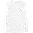 Will Lift For Money Sleeveless Tee - White