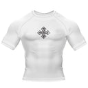 Iron Cross Rashguard - White