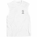 Will Fight For Money Sleeveless Tee - White